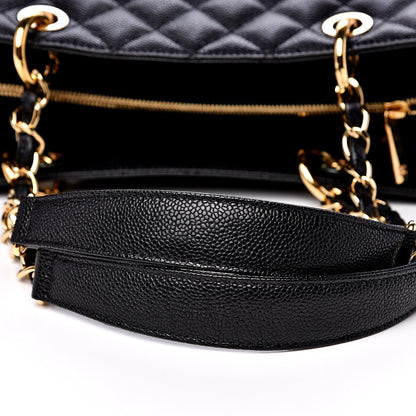 Chanel Caviar Quilted Grand Shopping Tote GST Black 10 of 10