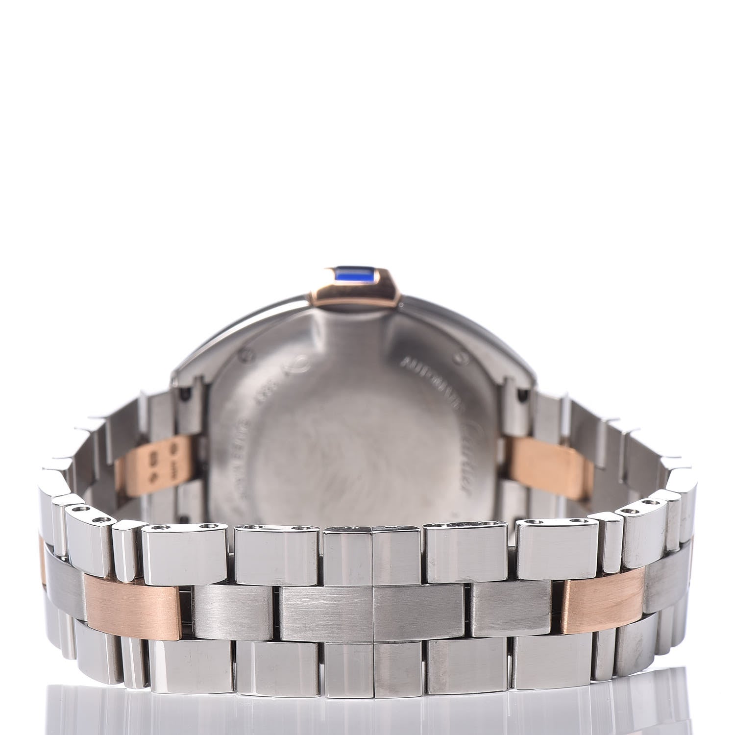 Cartier Stainless Steel 18K Pink Gold 31mm Cle De Automatic Watch 4 of 9