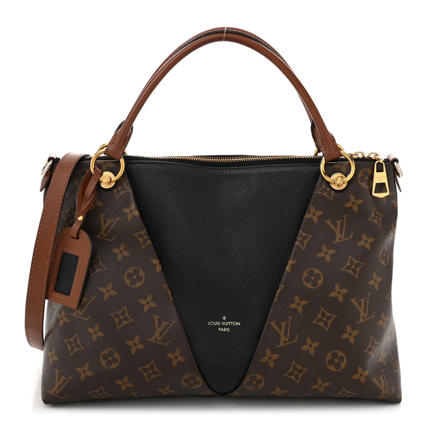 Monogram V Tote MM Black