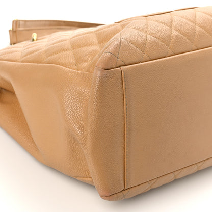 Chanel Caviar Quilted Grand Shopping Tote GST Beige Clair 8 of 19