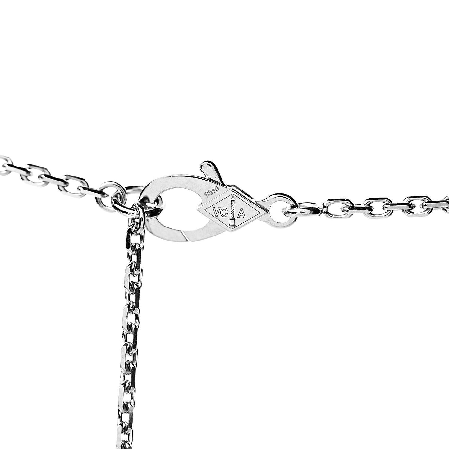 18K White Gold Diamond Large Frivole Pendant Necklace