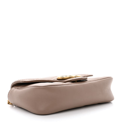 Gucci Calfskin Matelasse Super Mini GG Marmont Shoulder Bag Porcelain Rose 3 of 10