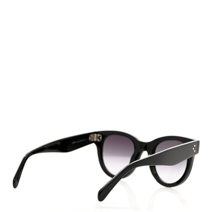 Celine Acetate Round Sunglasses CL4003IN Black 4 of 7
