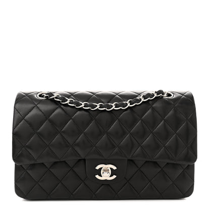 Chanel Lambskin Quilted Medium Double Flap Black 1 of 11
