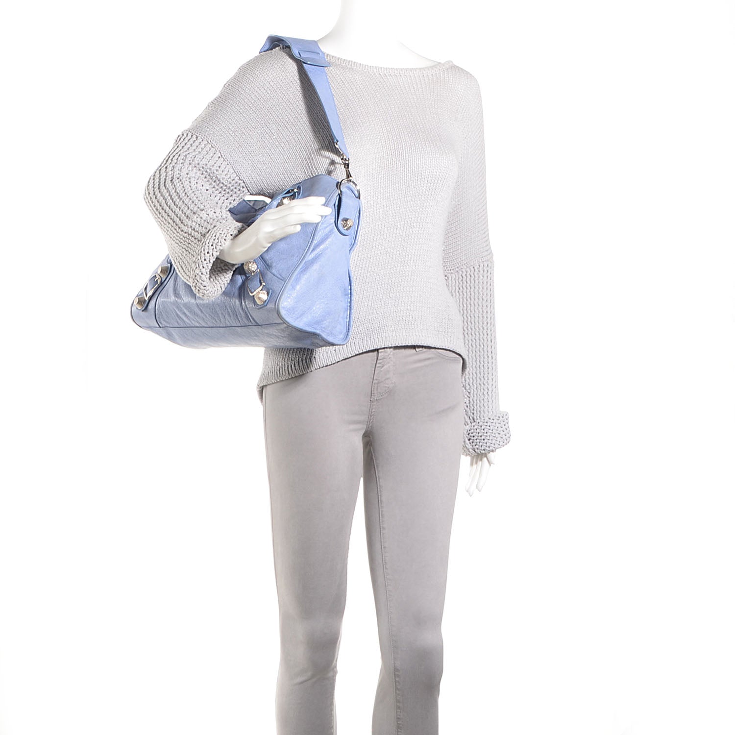 Balenciaga Agneau Giant 21 Silver Hardware City Nuage 2 of 11