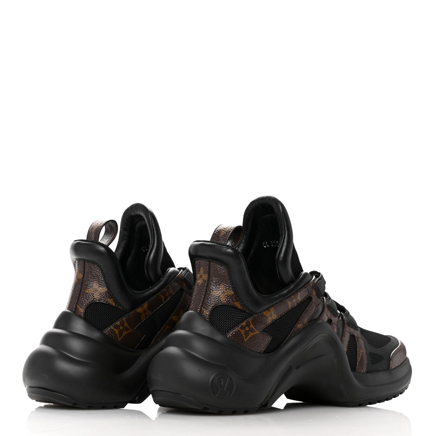 Calfskin Patent Monogram LV Archlight Sneakers 39 Black