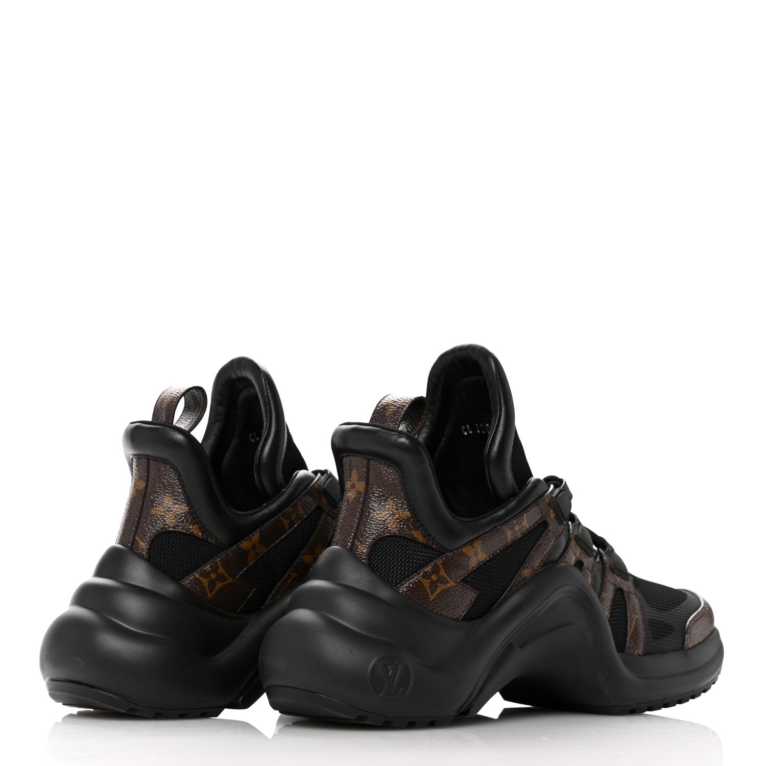 Louis Vuitton Calfskin Patent Monogram LV Archlight Sneakers 39 Black 5 of 9