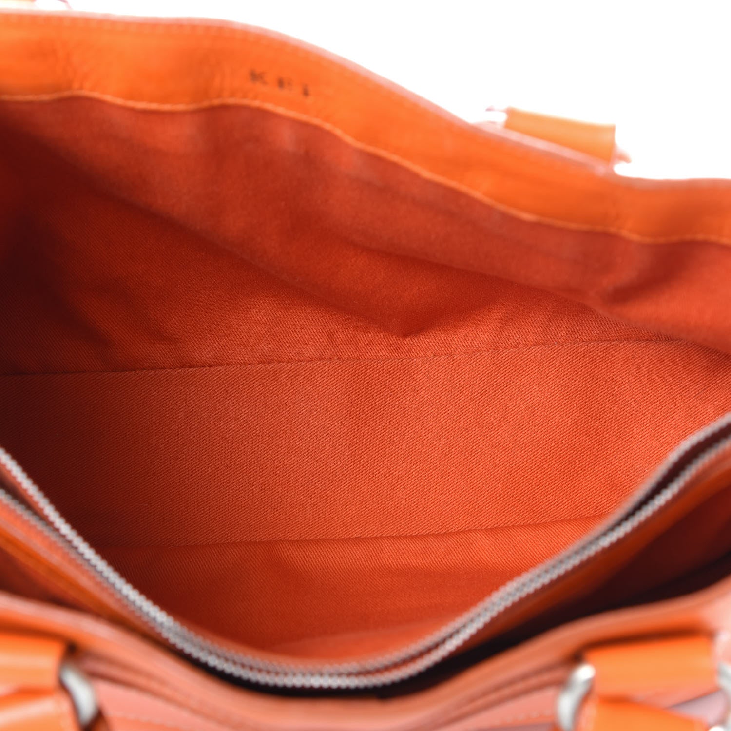 Celine Calfskin Boogie Satchel Orange 5 of 13