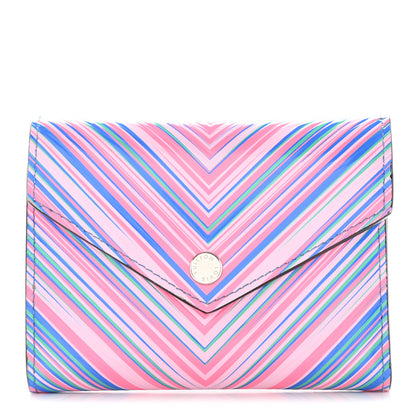 Louis Vuitton Epi Tropical Victorine Wallet Blue Rose 1 of 12
