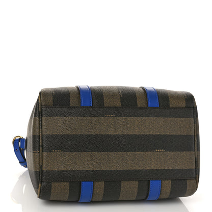 Fendi Pequin Spalmati Vitello Flamingo Small Boston Tobacco Blue Neon 4 of 9
