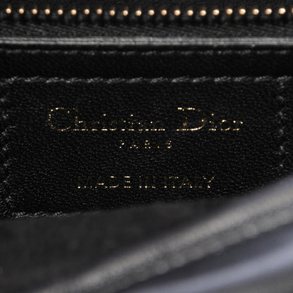 Christian Dior Lambskin Studded Cannage Medium Lady Dior Black 7 of 8