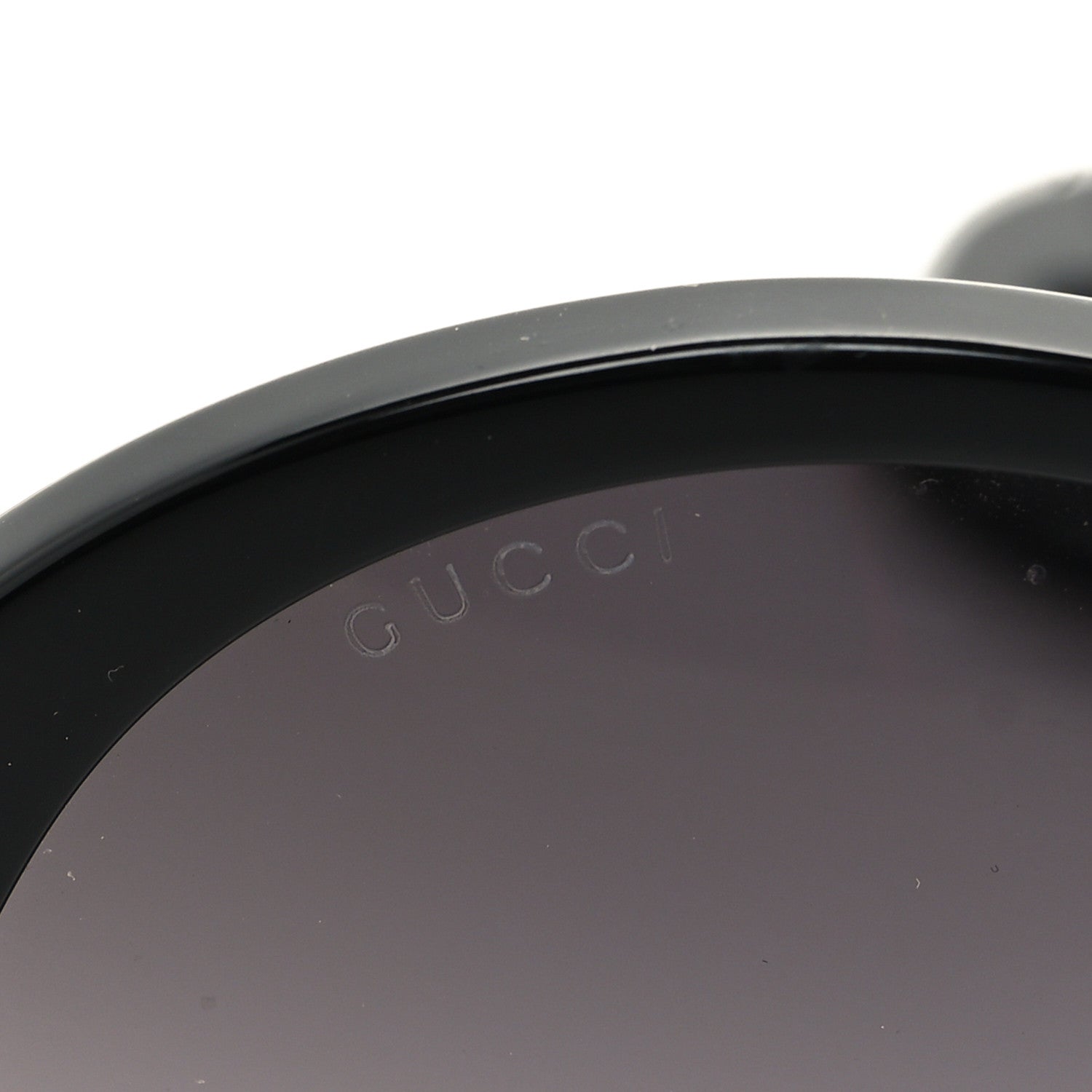 Gucci Acetate Detachable Charm Oversized Frame Round Sunglasses GG0726S Black 7 of 8