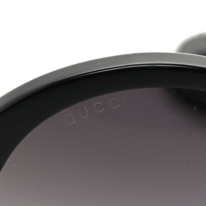 Gucci Acetate Detachable Charm Oversized Frame Round Sunglasses GG0726S Black 7 of 8
