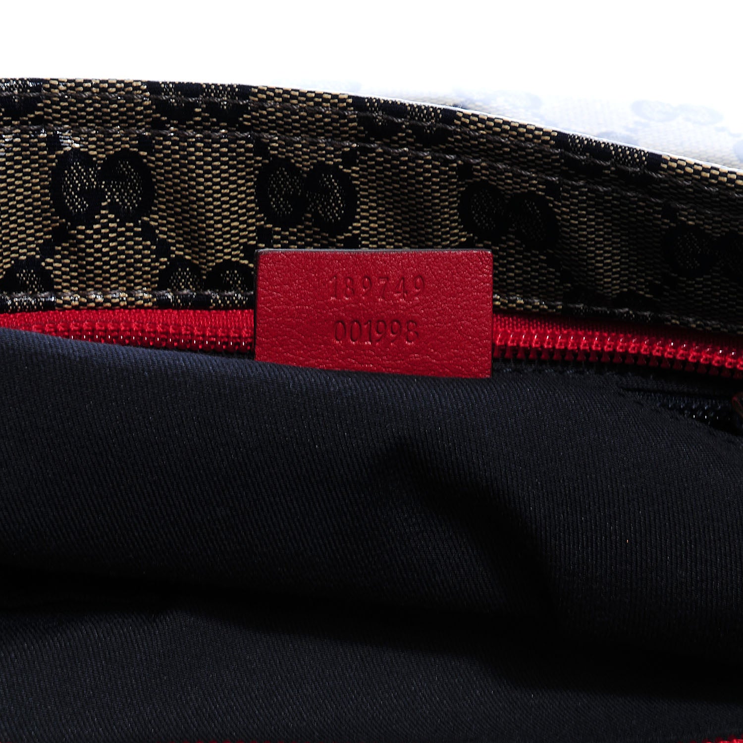 Gucci Crystal Monogram Small Flat Messenger Crossbody Navy 7 of 7