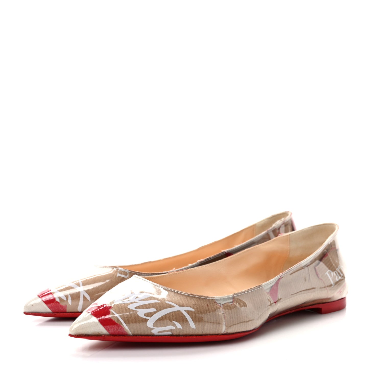Loubi Kraft PVC Ballalla Flats 36.5 Multi
