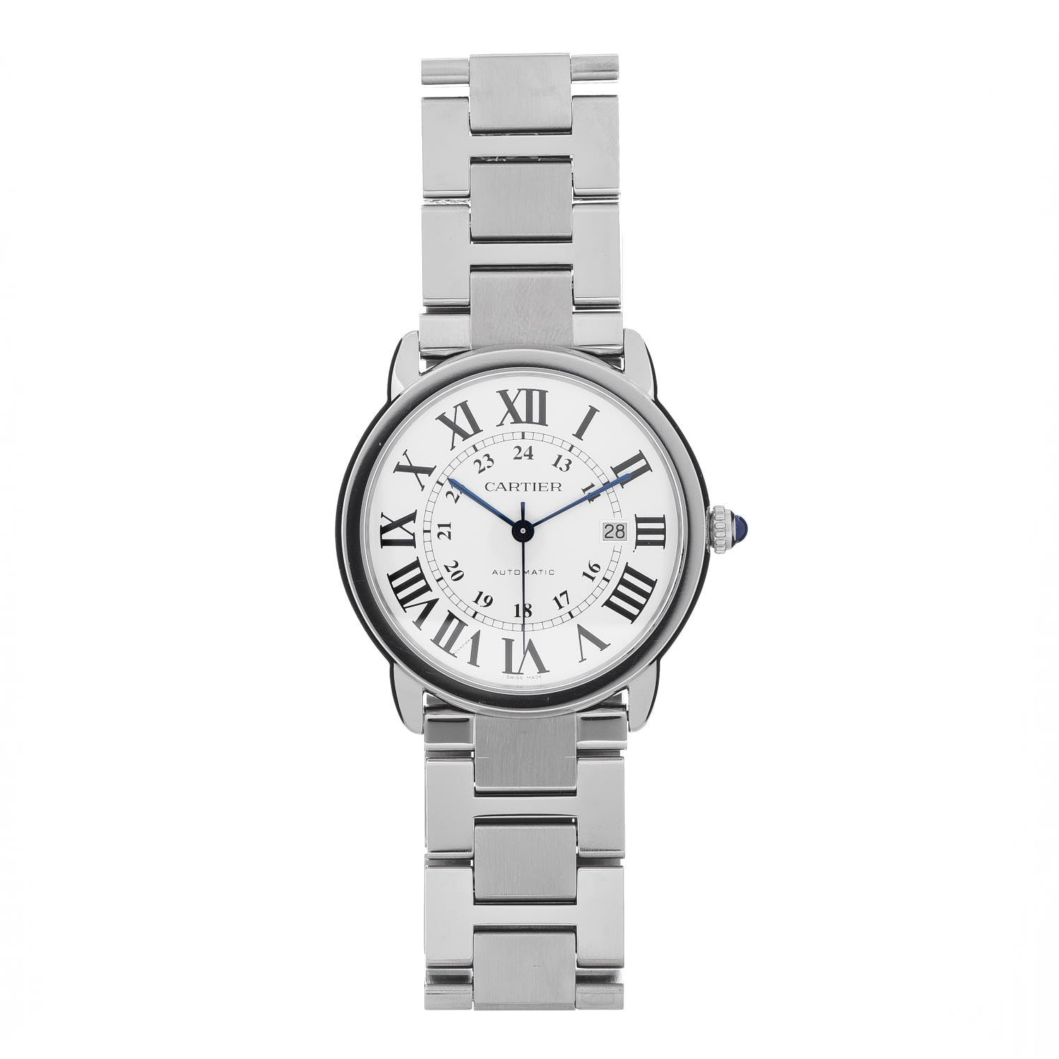 Cartier Stainless Steel 42mm Ronde Solo Automatic Watch 1 of 5