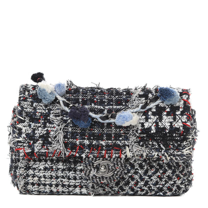 Chanel Tweed Pompom Flap Bag Multicolor 1 of 12
