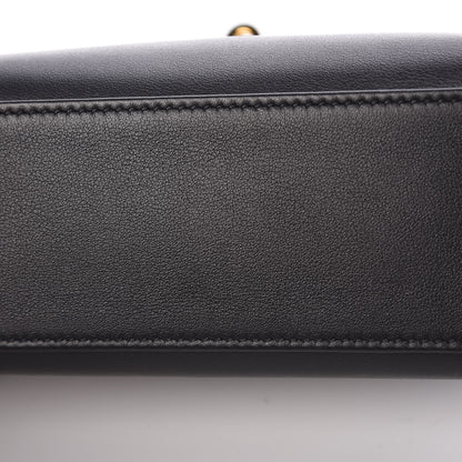 Hermes Swift Kelly Pochette Clutch Black 27 of 28