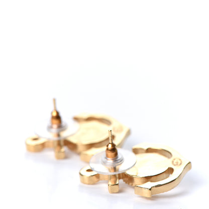 Chanel Metal Anchor CC Earrings Gold 3 of 4