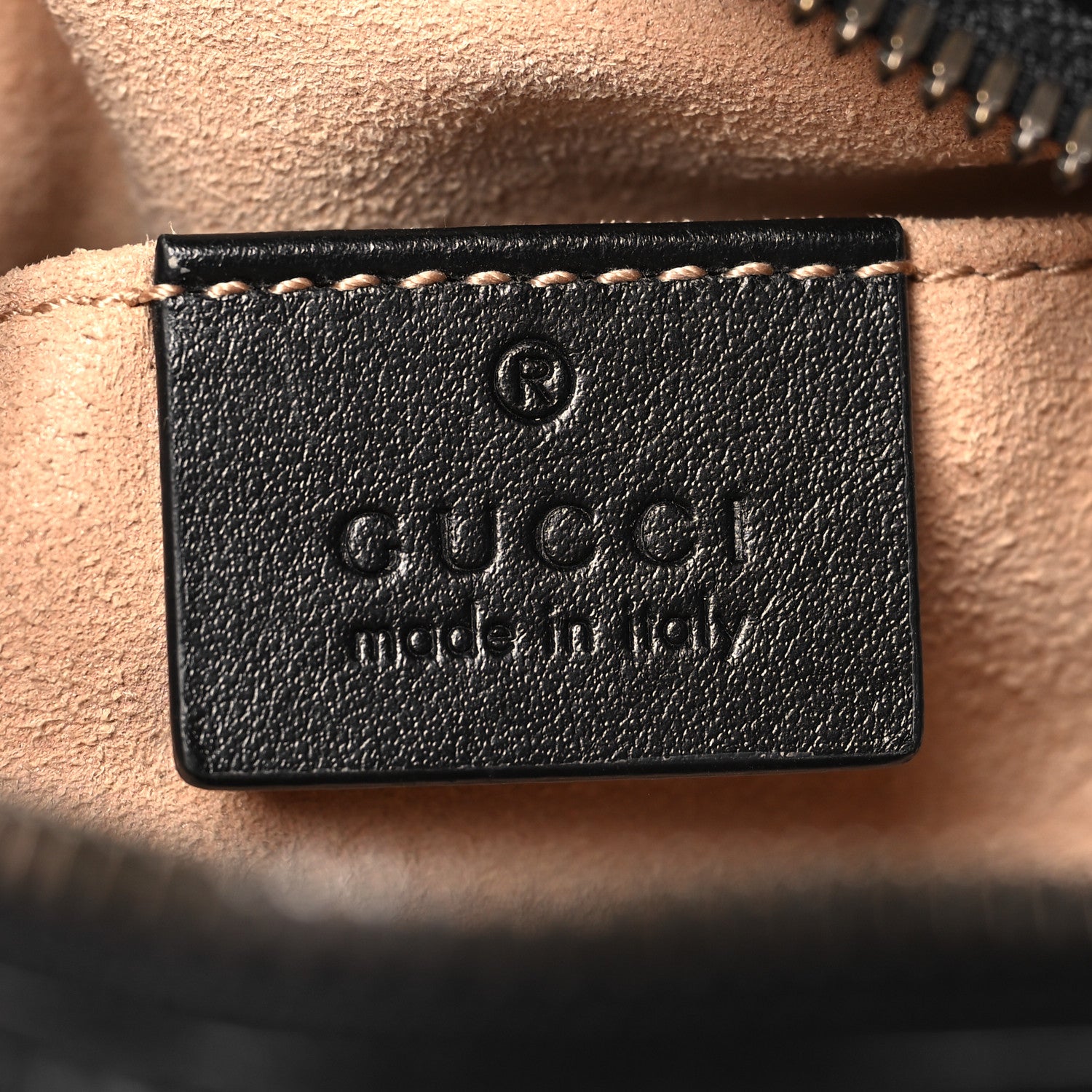 Gucci Calfskin Matelasse Small GG Marmont Chain Shoulder Bag Black 6 of 10