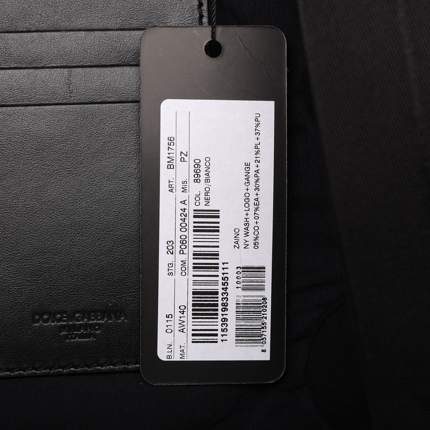 DOLCE &GABBANA Nylon Logo Backpack Black