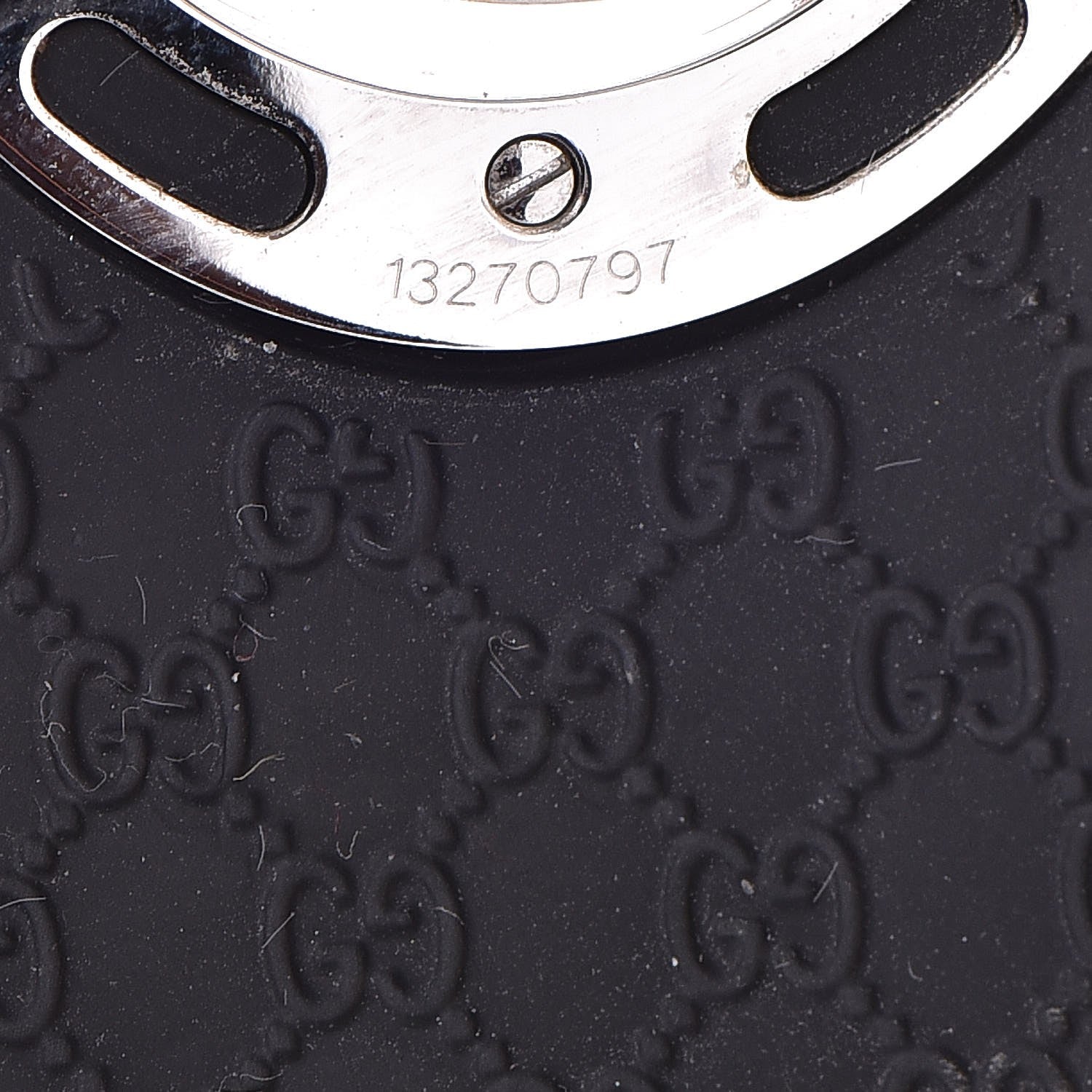 Gucci Stainless Steel Rubber 33mm Twirl Quartz Watch Black 8 of 11
