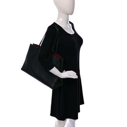 Louis Vuitton Grained Calfskin Lockme Shopper Black 2 of 8