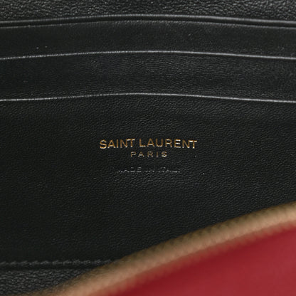 Saint Laurent Grain De Poudre Matelasse Monogram Mini Lou Camera Bag Opyum Red 6 of 11