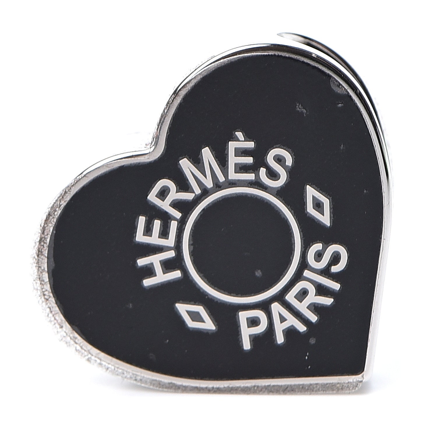 Palladium Coeur Scarf Ring Black
