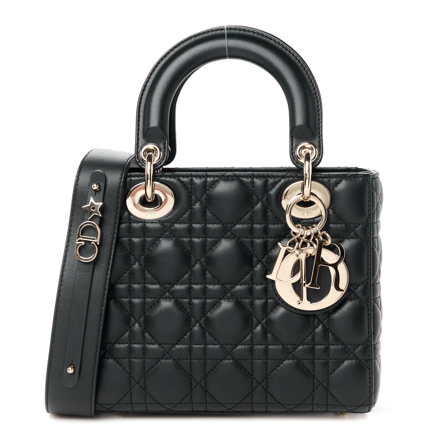 Christian Dior Lambskin Cannage Small My ABCDior Lady Dior Black 1 of 11
