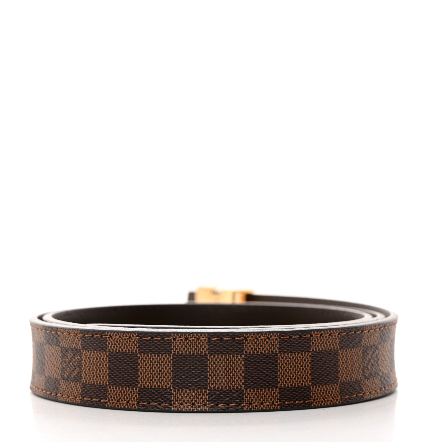 Louis Vuitton Mini Damier Ebene 25mm LV Initiales Belt 85 34 2 of 6