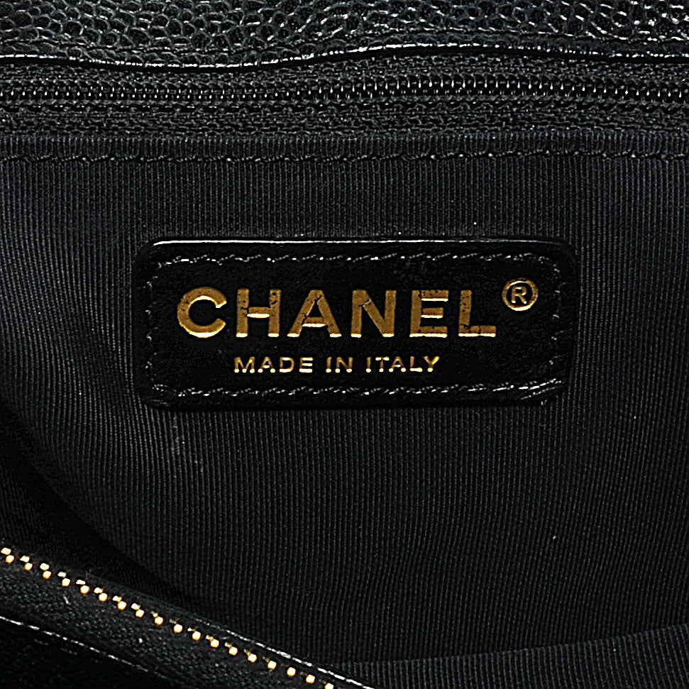 Chanel Caviar Grand Shopping Tote GST Black 3 of 9