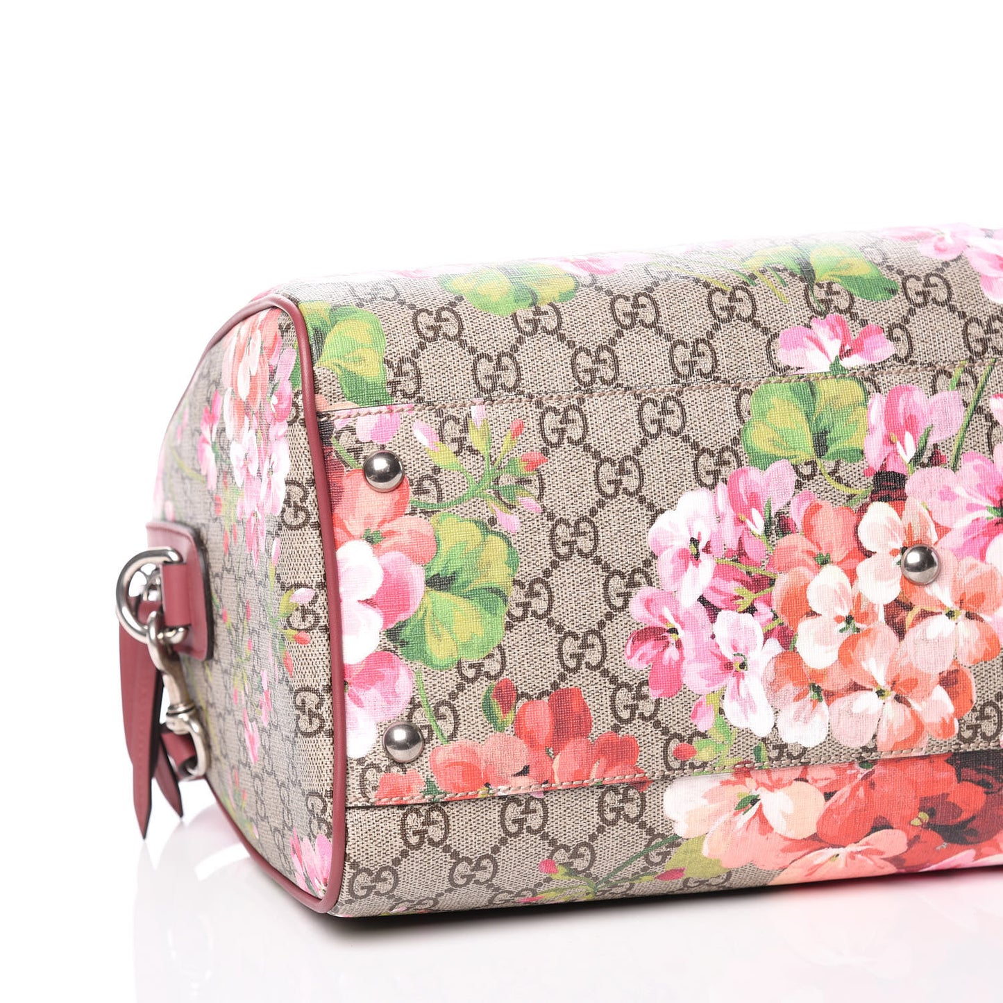 GG Supreme Monogram Blooms Medium Boston Beige Multicolor Dry Rose