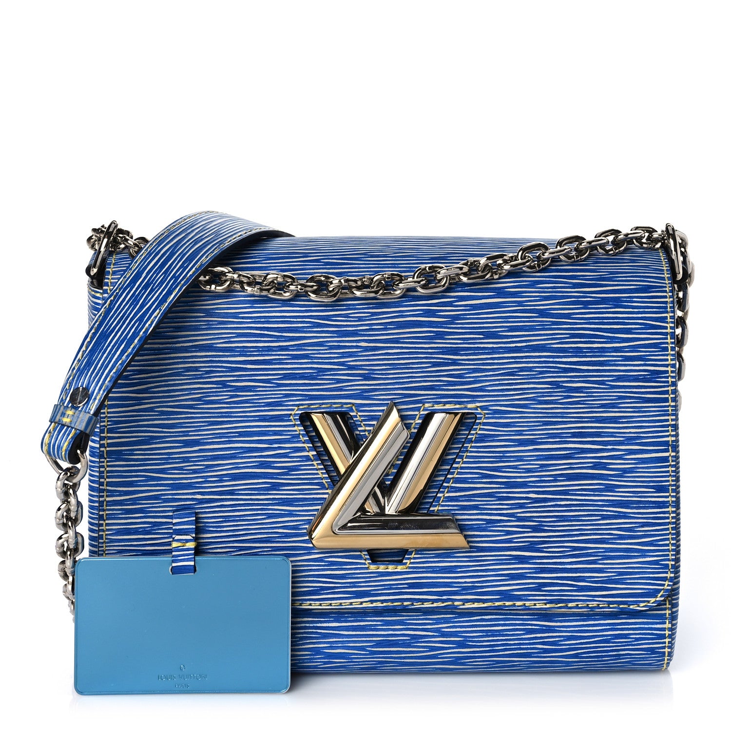 Louis Vuitton Epi Twist Shoulder Bag MM Denim Light 1 of 10