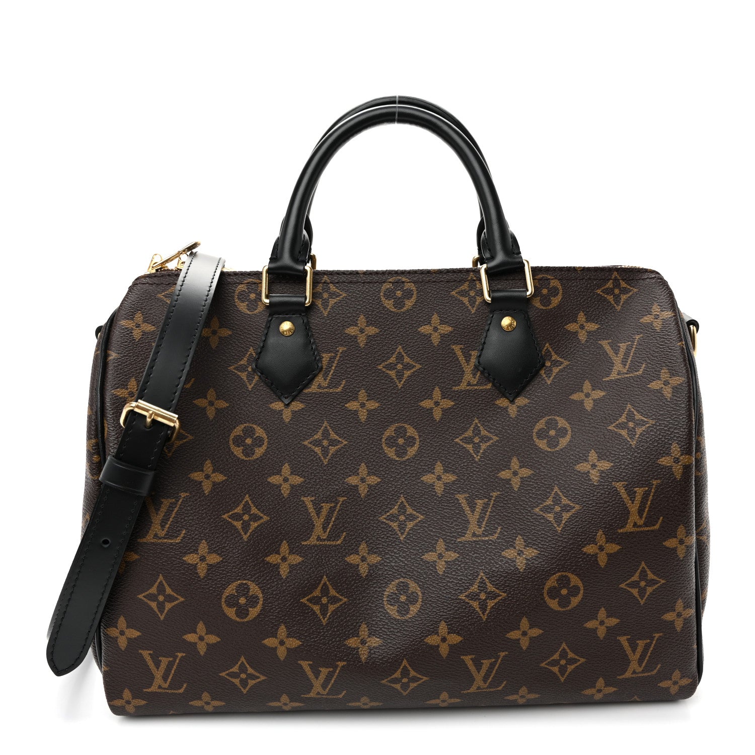 Louis Vuitton Monogram My World Tour Speedy Bandouliere 30 Black 1 of 9