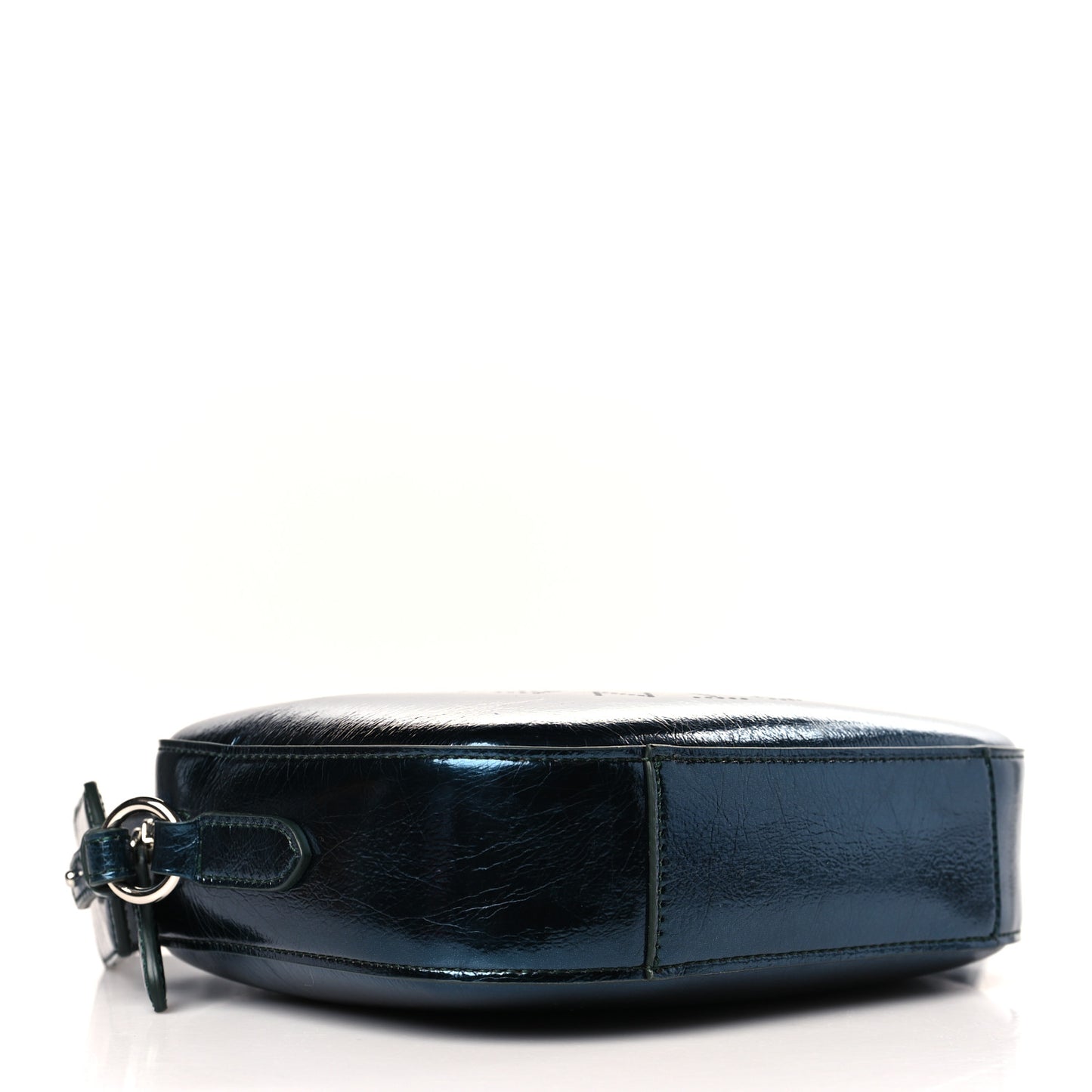 Metallic Eco Alter Nappa Mini Camera Bag Peacock Blue