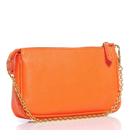 Fendi Vitello Elite Pochette Arancio 3 of 12