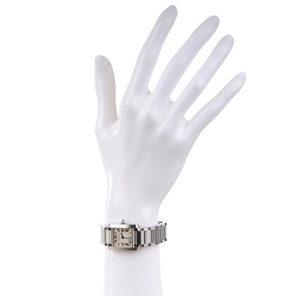 Cartier Stainless Steel 20mm Tank Francaise Quartz Watch 2 of 7