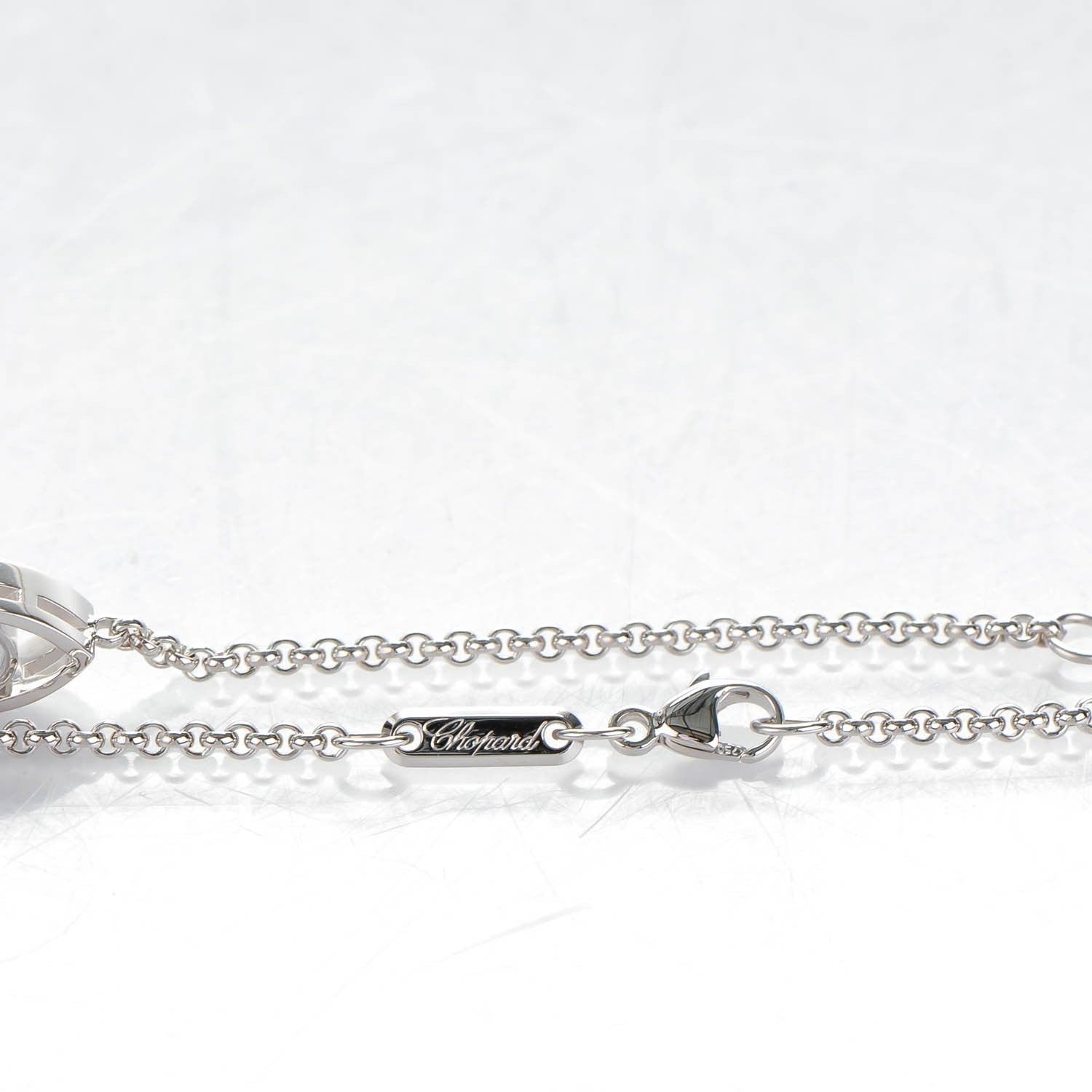 Chopard 18K White Gold Diamond Good Luck Charms Eye Bracelet 3 of 5