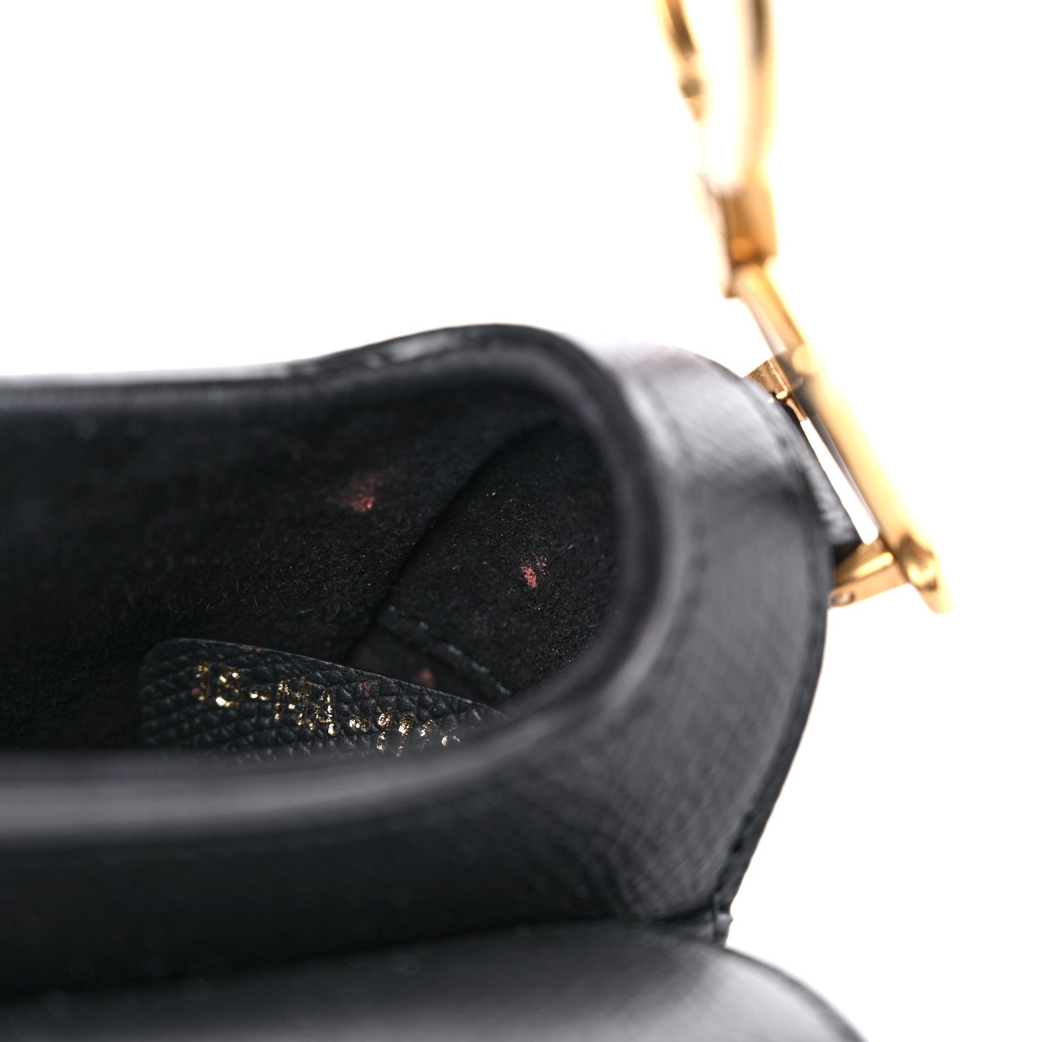 Christian Dior Grained Calfskin Mini Saddle Bag Black 12 of 14