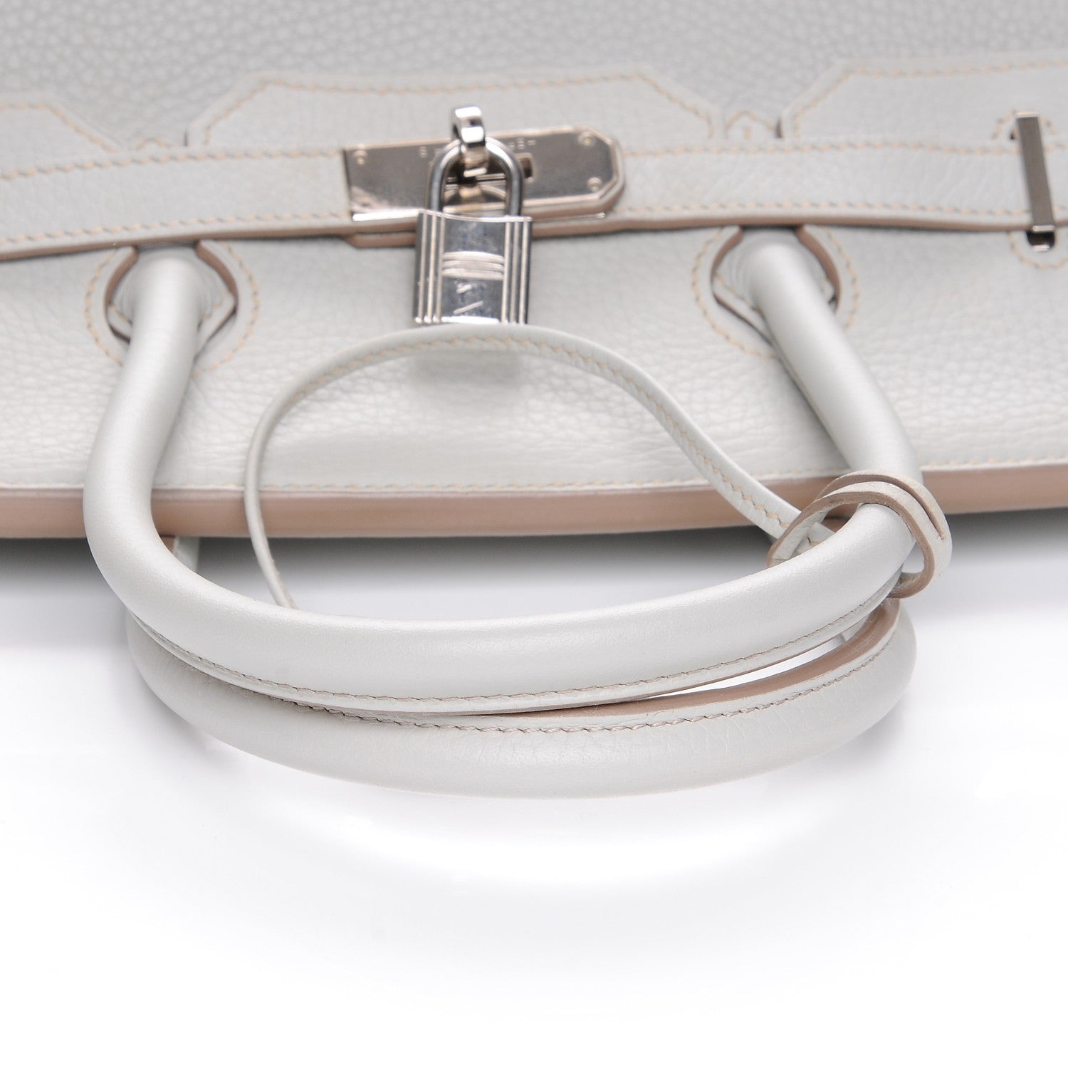 Hermes Taurillon Clemence Birkin 35 Gris Perle 24 of 25