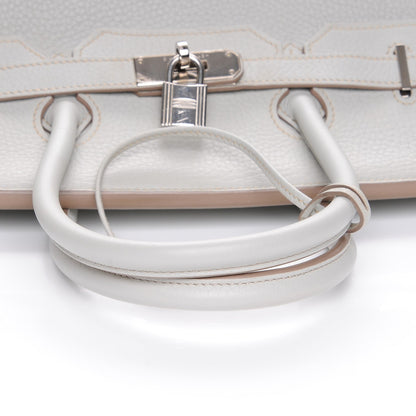 Hermes Taurillon Clemence Birkin 35 Gris Perle 24 of 25