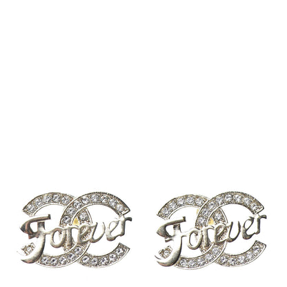 Chanel Crystal CC Forever Earrings Gold 1 of 4