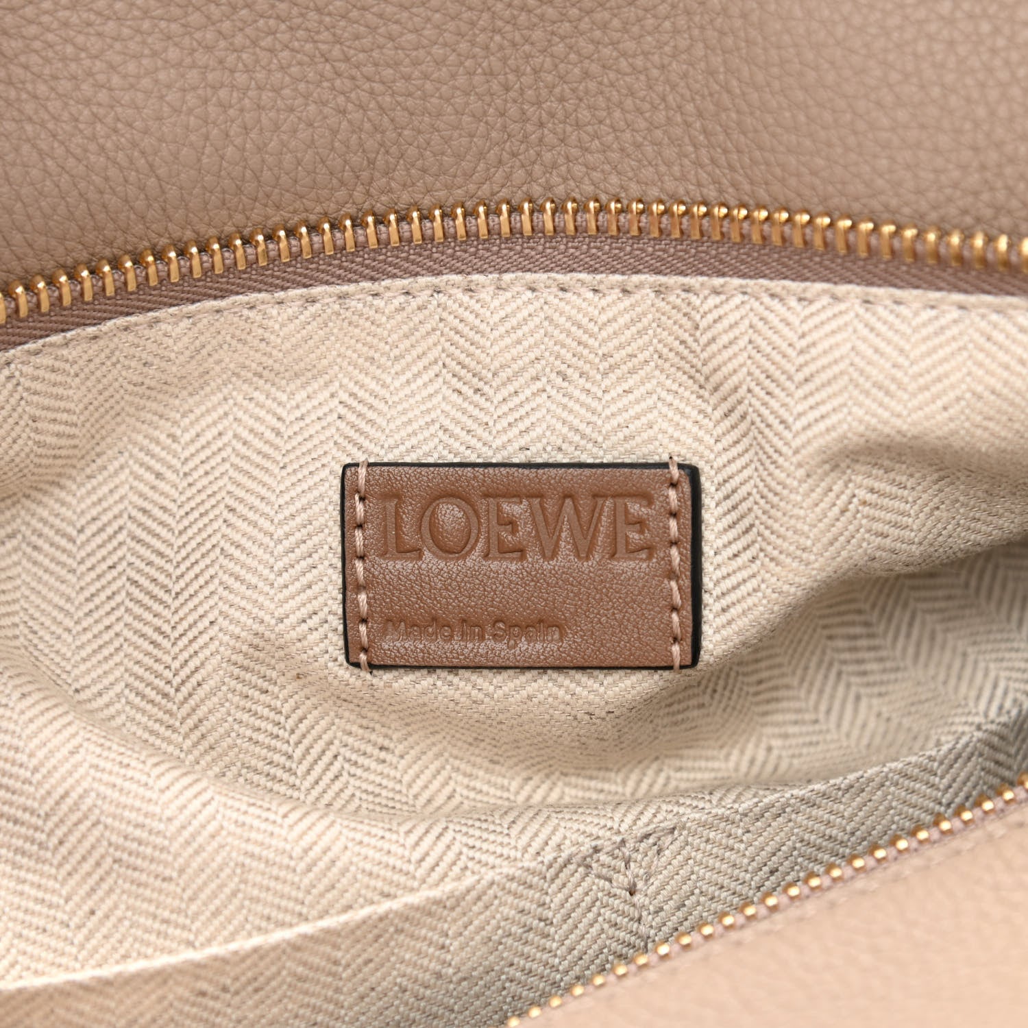 Loewe Grained Calfskin Medium Puzzle Bag Sand Mink 6 of 8