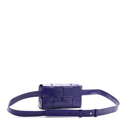 Bottega Veneta Paper Calfskin Intrecciato Cassette Belt Bag Purple 3 of 11