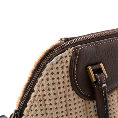 Christian Dior Pony Hair Calfskin Cadillac Tote Brown 12 of 13