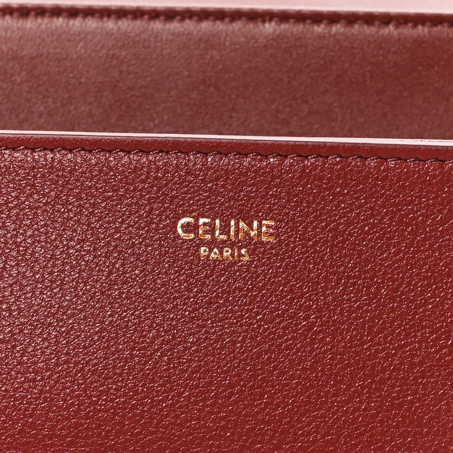 Celine Supple Grained Calfskin Medium Nino Light Burgundy 5 of 9