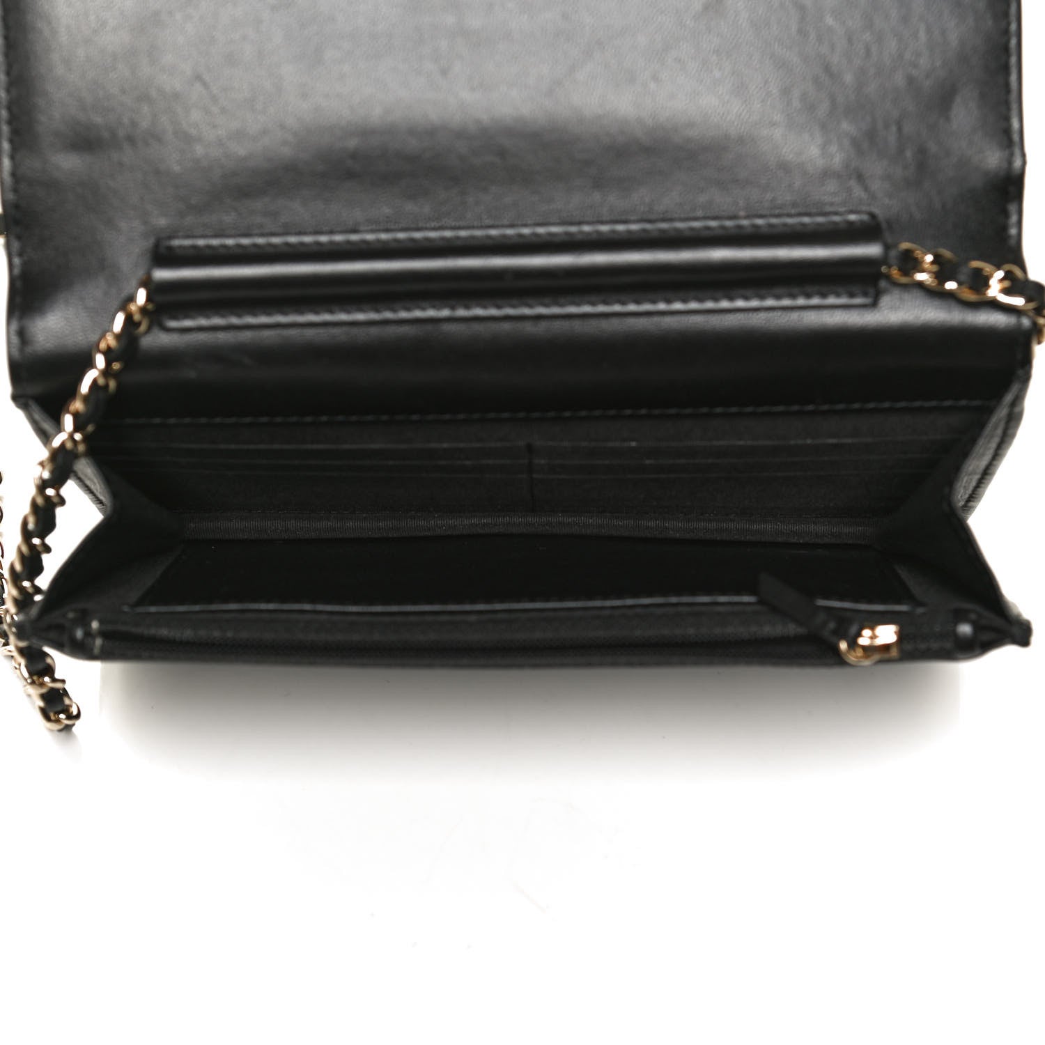 Chanel Lambskin Quilted All About Chanel Wallet On Chain WOC Black 5 of 15