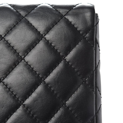 Chanel Aged Calfskin Quilted Reissue 2.55 Clutch Black 9 of 13