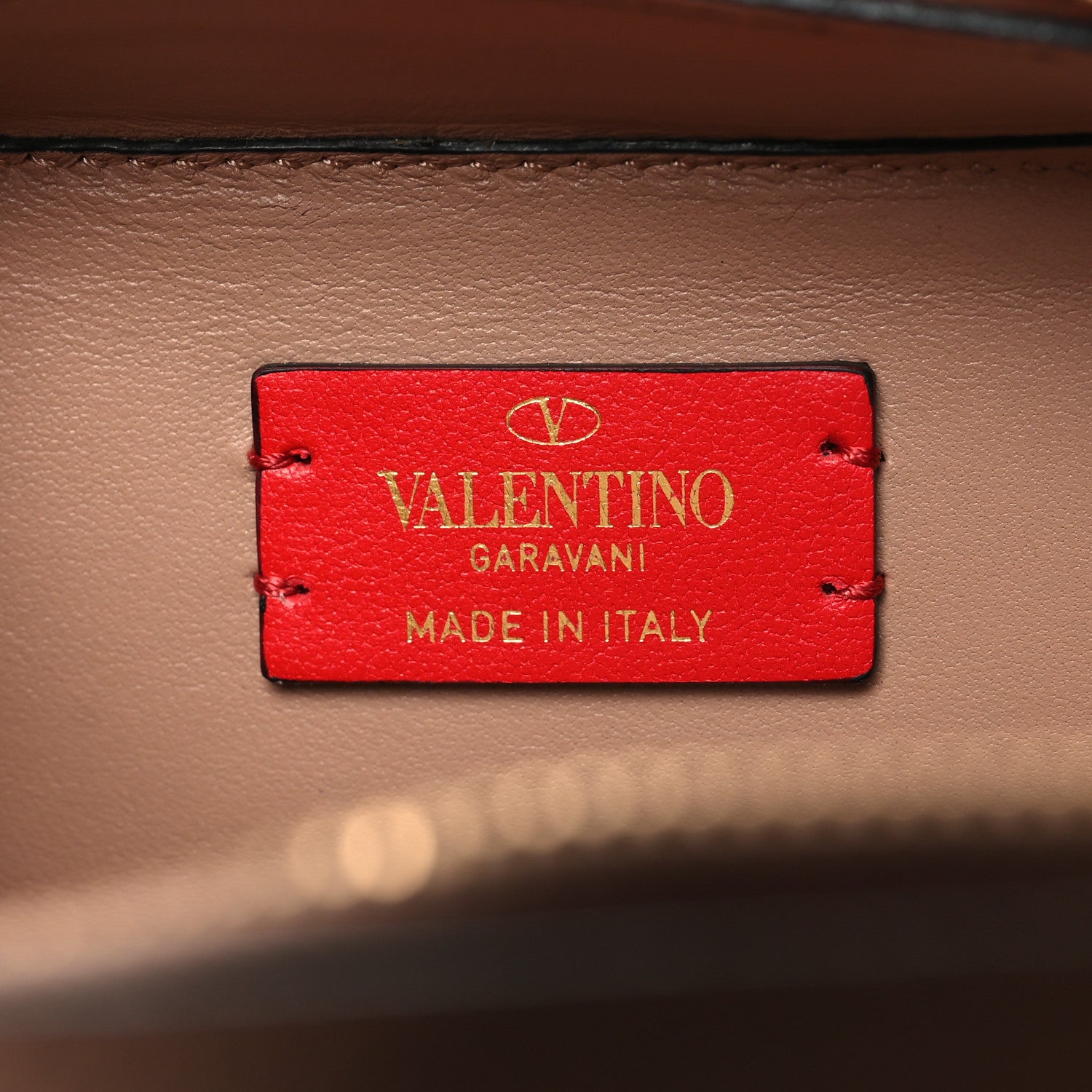 Valentino Garavani Grainy Calfskin VLogo Top Handle Camera Bag Crossbody Rose Cannelle 6 of 10